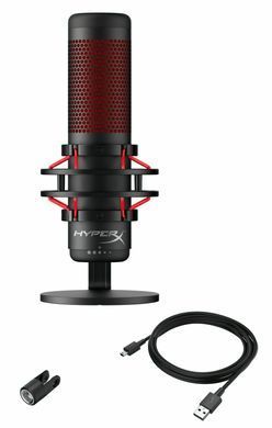 Мікрофон для ПК/ для стрімінгу, подкастів HyperX Quadcast (HX-MICQC-BK) Відкрита коробка