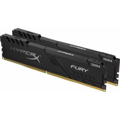 Память для настольных компьютеров HyperX 16 GB (2x8GB) DDR4 3200 MHz Fury Black (HX432C16FB3K2/16) б/у, DDR4, 16 Гб, 2