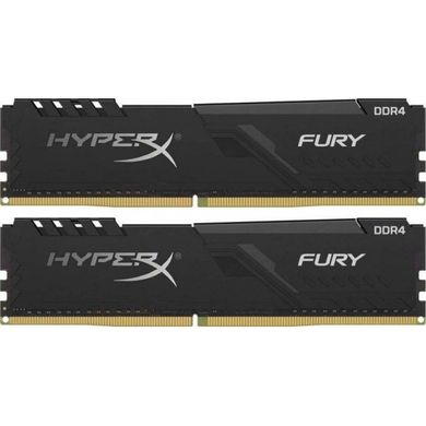 Память для настольных компьютеров HyperX 16 GB (2x8GB) DDR4 3200 MHz Fury Black (HX432C16FB3K2/16) б/у, DDR4, 16 Гб, 2