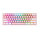 Клавіатура Redragon Fizz K616 Pro Pink-White RGB ENG, Рожевий-Білий