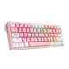 Клавиатура Redragon Fizz K616 Pro Pink-White RGB ENG, Розовый-Белый