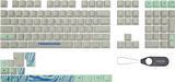 Додаткові змінні клавіші Higround Seafoam Topograph PBT Dye Sub Keycaps for Mechanical Gaming Keyboards, Full 123 Key Set