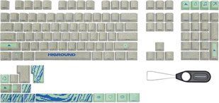 Додаткові змінні клавіші Higround Seafoam Topograph PBT Dye Sub Keycaps for Mechanical Gaming Keyboards, Full 123 Key Set