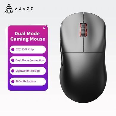 Мышь Ajazz AJ199MC Dual Mode Black PAW3338, 16000 dpi