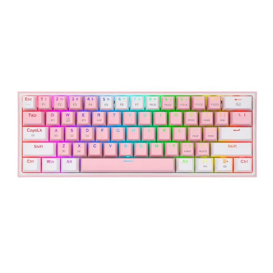 【新品未使用】MACH VIT FRY ピンクカモ　12インチ Клавиатура Redragon Fizz K616 Pro Pink-White RGB ENG/UKR — купить