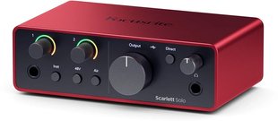 Аудиоинтерфейс, звуковая карта Focusrite Scarlett Solo 4th Gen