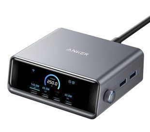 Сетевое зарядное устройство Anker Prime Charger 250W 6 Ports GaNPrime LCD (A2345141)
