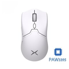 Мышь Delux M800PRO White PAW3395, Белый, 26000