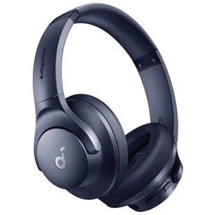 Наушники с микрофоном Anker SoundCore Q20i Blue, Вынесенный на корпус