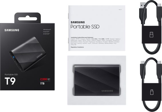 SSD накопичувач Samsung T9 2 TB Black (MU-PG2T0B)