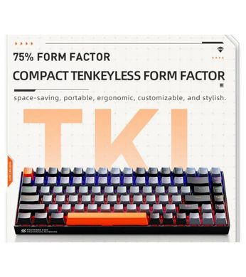 Клавиатура Machenike K500A-TKL 84Key, RED SWITCH, USB-A, EN/UKR, Grey/Black color, RGB (K500B84-RED)