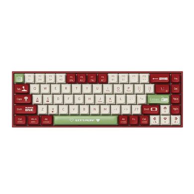 Клавиатура AJAZZ AK680 Dual Mode Сonnection Red Switches Christmas Red ENG/UKR