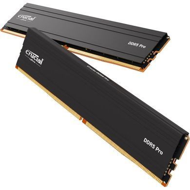 Память для настольных компьютеров Crucial 32 GB (2x16GB) DDR5 6000 MHz Pro (CP2K16G60C48U5), DDR5, 32 Гб, 2, Охлаждения модуля, Отсутствует