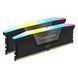 Память для настольных компьютеров Corsair 32 GB (2x16GB) DDR5 6000 MHz Vengeance RGB (CMH32GX5M2E6000C36), DDR5, 32 Гб, 2, Охлаждения модуля, Присутствует