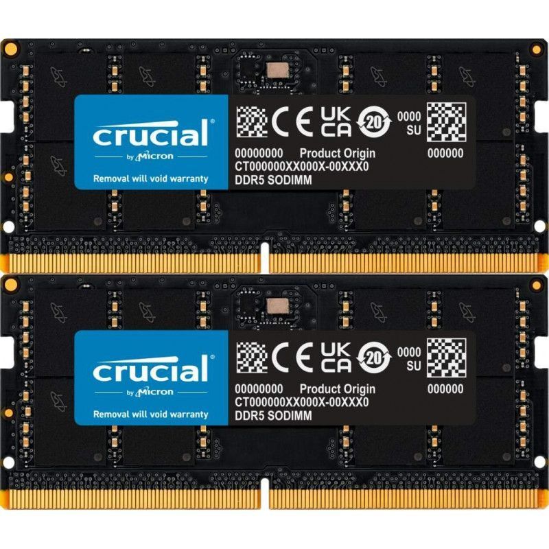 Пам'ять для ноутбуків Crucial 64 GB (2x32GB) SO-DIMM DDR5 4800 MHz