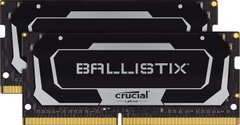 Оперативная память Crucial Ballistix 32 GB (2 x 16 GB) SO-DIMM DDR4 3200 MHz (BL2K16G32C16S4B), DDR4, 32 Гб, 2, Поддержка профиля XMP, Отсутствует