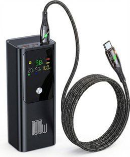 Зовнішній акумулятор (павербанк) QOOVI 100W 20000mah with 100W cable