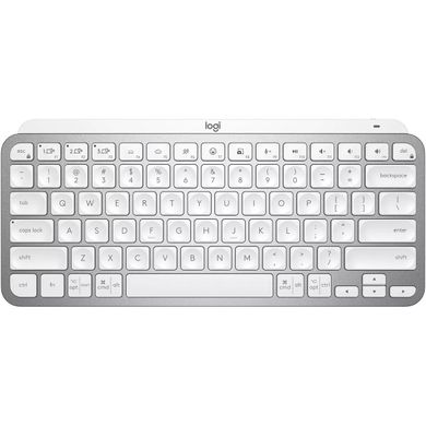 Клавіатура Logitech MX Keys Mini For Mac Wireless Illuminated Pale Grey us/ansi (920-010389), Сріблястий