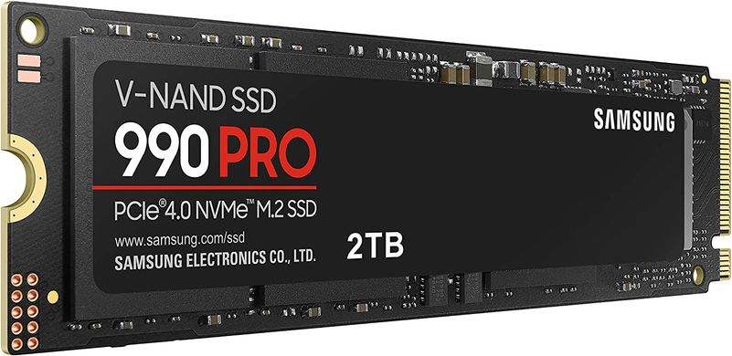 SSD Samsung 990 Pro 2TB M.2 PCIe 4.0 x4 V-NAND 3bit MLC (MZ-V9P2T0BW), Черный