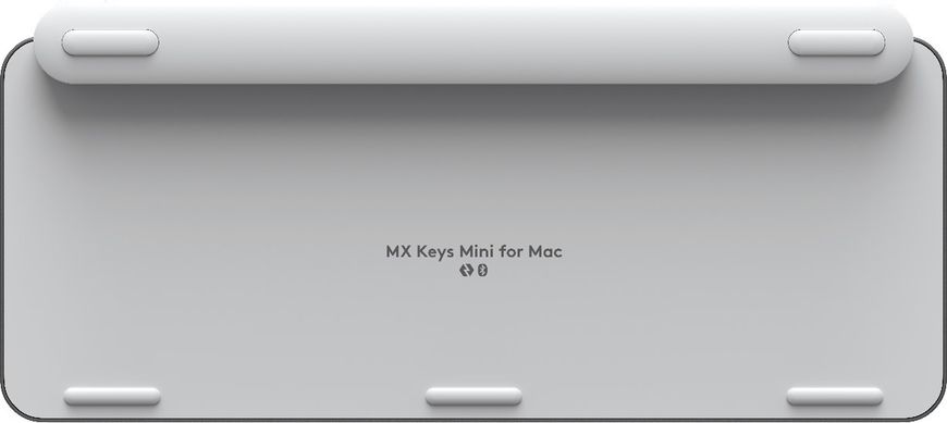 Клавіатура Logitech MX Keys Mini For Mac Wireless Illuminated Pale Grey us/ansi (920-010389), Сріблястий