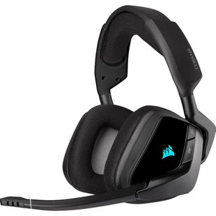 Навушники з мікрофоном Corsair Void RGB Elite Wireless Carbon (CA-9011201), На дужке