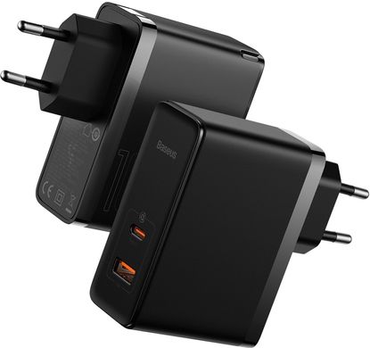 Сетевое зарядное устройство Baseus GaN5 Pro Fast Charger Type-C+USB 100W Black (CCGP090201)