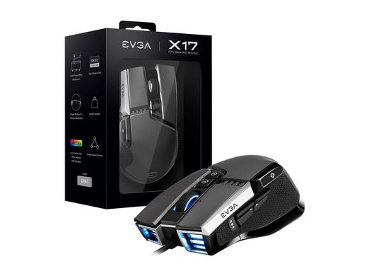 Миша EVGA X17 Grey (903-W1-17GR-KR), Сірий, 16000 dpi