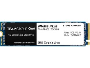 SSD Team MP33 1TB M.2 (2280 PCI-E) NVMe 1.3 (TM8FP6001T0C101), Чорний