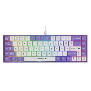 Клавиатура AJAZZ AK680 Wired Red Switches Purple White ENG
