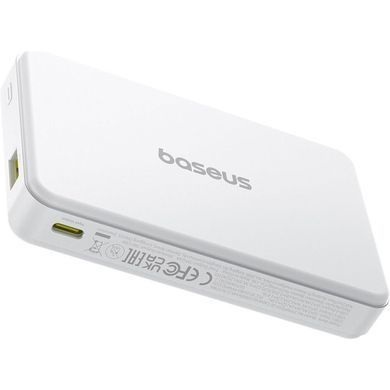 Зовнішній акумулятор (павербанк) Baseus Airpow || Qi2 Magnetic 10000mAh 22.5W White (P10080000213-00)