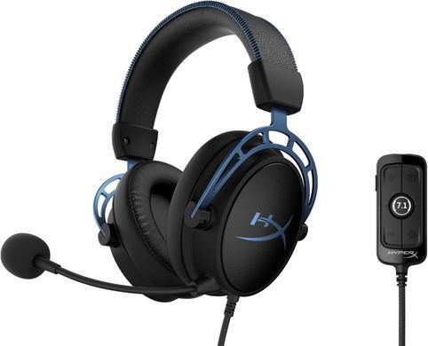 Компьютерная гарнитура HyperX Cloud Alpha S Blue (HX-HSCAS-BL)