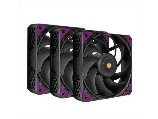 Кулер Super Flower MEGACOOL 120mm Triple-Pack PWM fan SF-PF121-BK_3P, В наявності