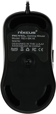 Миша Nixeus REVEL REV-BK16 (Rubberized Black), 12000 dpi