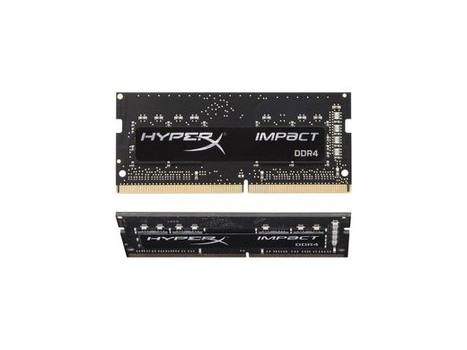 Оперативна пам'ять Kingston FURY Impact 32 GB (2 x 16 GB) SO-DIMM DDR4 3200 MHz (RFIB4-32C20K2/32), DDR4, 32 Гб, 2, Підтримка профілю XMP, Відсутня