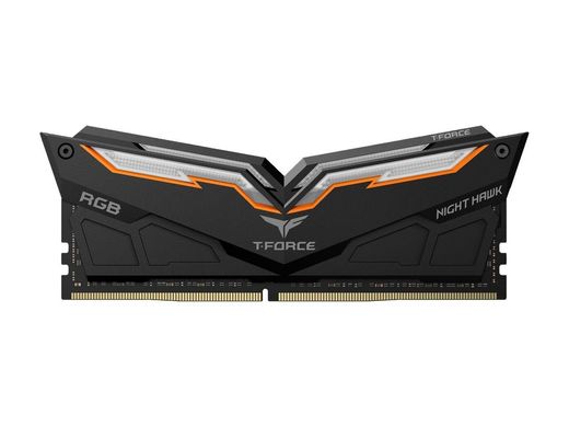 Оперативна пам'ять Team Group T-Force Night Hawk RGB 16GB DDR4-4000 16384MB (Kit of 2x8192) (TF1D416G4000HC18EDC01), DDR4, 16 Гб, 2, Охолодження модуля, Присутня