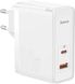 Сетевое зарядное устройство Baseus GaN5 Pro Fast Charger Type-C+USB 100W White (CCGP090202)