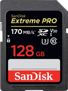 Карта памяти SanDisk 128 GB SDXC UHS-I U3 V30 Extreme PRO (SDSDXXD-128G-GN4IN)