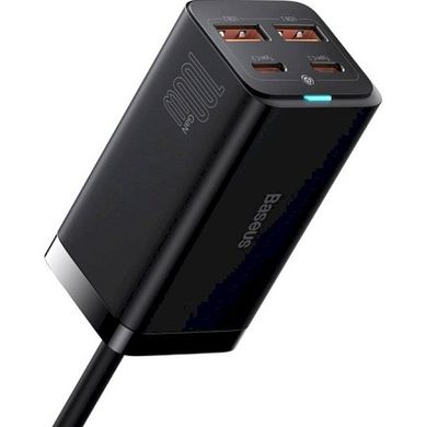 Мережевий зарядний пристрій Baseus GaN3 Pro 4 Ports Desktop Charger 100W Black (CCGP000101)