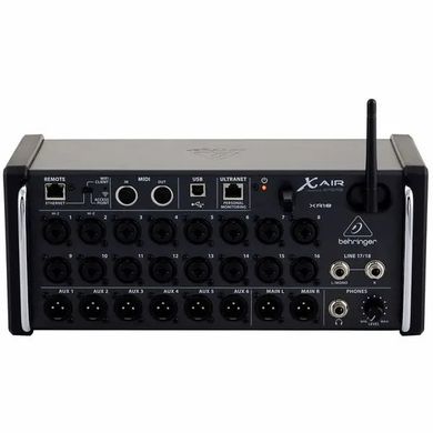 Мікшерний пульт Behringer XR18 X-Air, 6-ти смуговий параметричний, 31-смуговий графічний еквалайзер