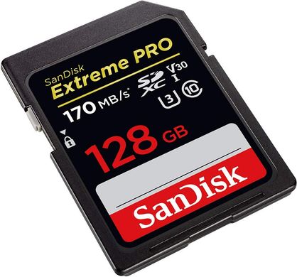 Карта памяти SanDisk 128 GB SDXC UHS-I U3 V30 Extreme PRO (SDSDXXD-128G-GN4IN)