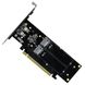 Адаптер JEYI iHyper m.2 X16 for 4X NVME PCIE3.0 GEN3 X16 4NVME RAID PCI-E Expansion Card