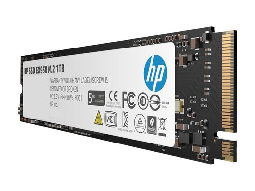 SSD HP EX950 1TB SSD M. 2 2280 PCIe 3.1 x4 NVMe 3D (5MS23AA#ABC), Черный