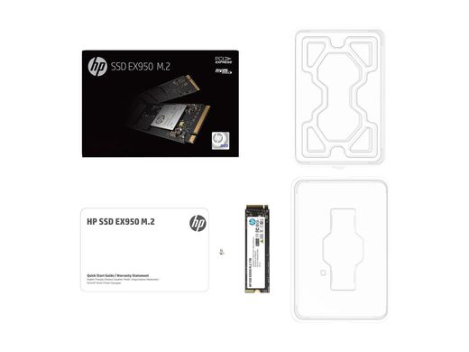 SSD HP EX950 1TB SSD M. 2 2280 PCIe 3.1 x4 NVMe 3D (5MS23AA#ABC), Черный