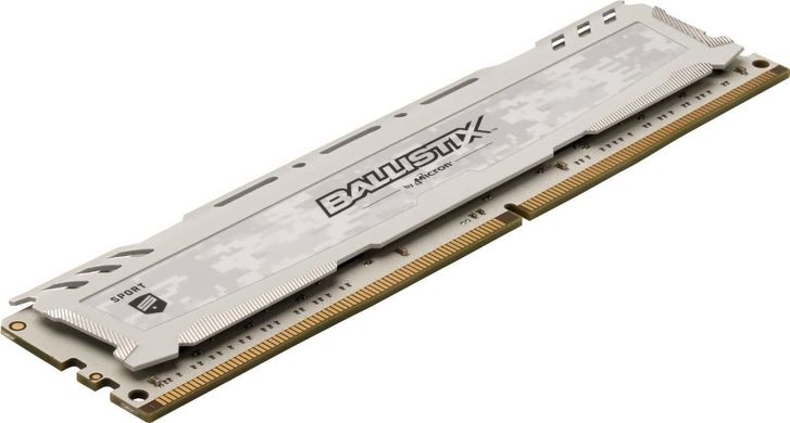 Оперативна пам'ять Crucial DDR4-3000 32768MB (Kit of 2x16384) Ballistix White (BLS2K16G4D30AESC), DDR4, 32 Гб, 2, Охолодження модуля, Відсутня