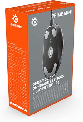 Мышь SteelSeries Prime Mini Black (62421) - открытая коробка, Черный, 18000 dpi