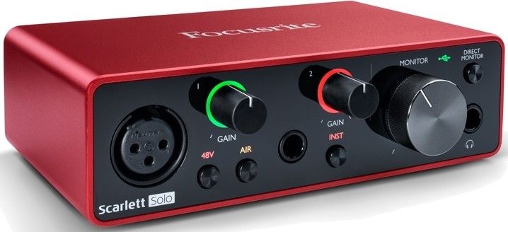 USB аудиоинтерфейс Focusrite Scarlett Solo 3rd Gen