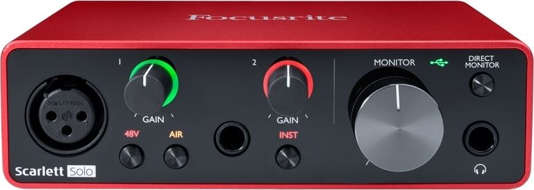 USB аудиоинтерфейс Focusrite Scarlett Solo 3rd Gen