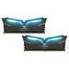 Оперативная память TEAM 16 GB (2x8GB) DDR4 3200 MHz T-Force Night Hawk Blue LED (THBD416G3200HC16CDC01), DDR4, 16 Гб, 2, Охлаждения модуля, Присутствует