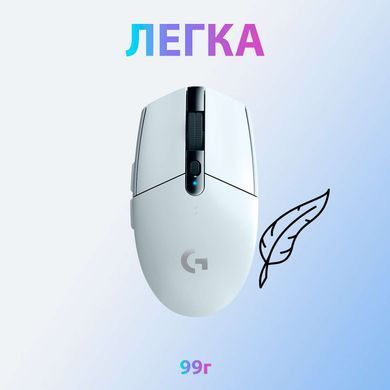 Мышь Logitech G305 Lightspeed White (910-005291), 12000 dpi