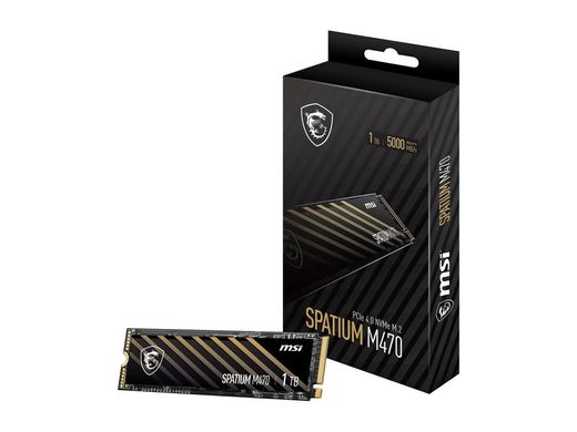 SSD MSI SPATIUM M470 1TB M.2 PCIe 4.0 x4 (S78-440L420-P83), Чорний